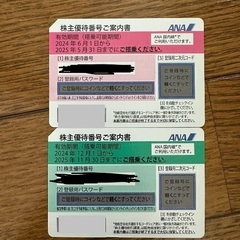 【R7.01.03まで】 ANA 優待券　2枚
