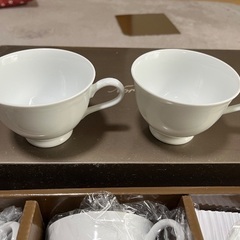ノリタケ コティホワイト ティー•コーヒー椀皿 5客の画像