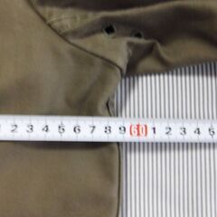 コートのサイズのお写真ですの画像