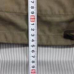 コートのサイズのお写真ですの画像