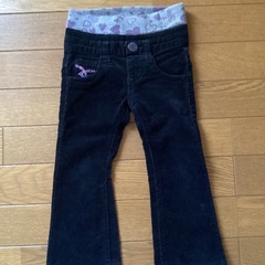 MPS 黒のコーデュロイパンツ　90