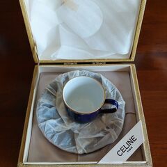 【CELINE/セリーヌ】カップ&ソーサー セット  食器 ティー用品 陶磁器 ブランド　未使用・長期保管品の画像