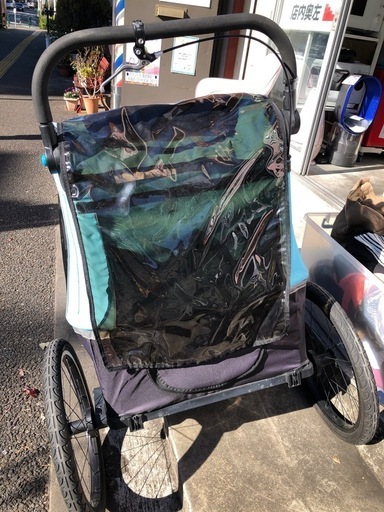 ◆?お持ち帰り限定・特別価格?◆【PORTUS ポルタス】チャイルドトレーラー 2人乗り USED 