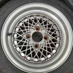 メッシュホイール14インチ旧車の画像