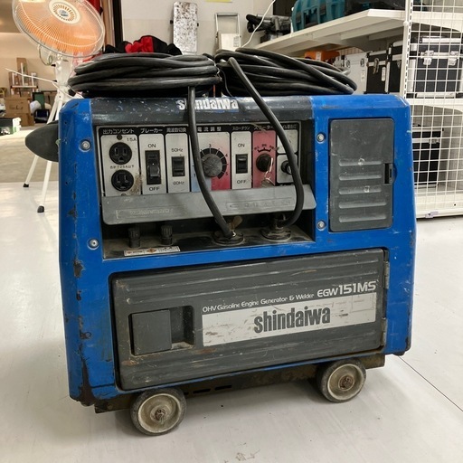【中古】【動作OK】【店頭引取限定】shidaiwa 新ダイワ エンジン溶接機 ウェルダー EGW151MS 143,000円（税込）