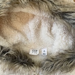 GAP(ギャップ)ロゴ 裏ボア ジップアップ パーカー (キッズ)　150cmの画像