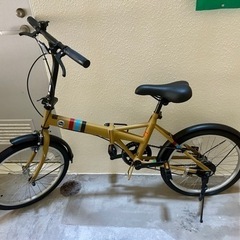 折りたたみ自転車　おしゃれなカラーです。一度のみ使用しました。