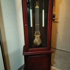 アンティーク調　大型　振り子　ボンボン時計　柱時計　手巻き　引き取り限定の画像