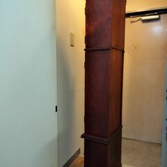 アンティーク調　大型　振り子　ボンボン時計　柱時計　手巻き　引き取り限定の画像