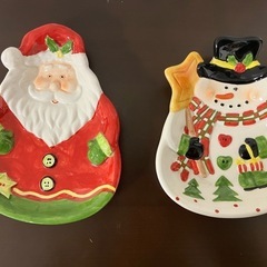 クリスマス皿とカップの画像