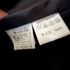 ブラック　ファー付きコートの画像