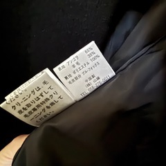 ブラック　ファー付きコートの画像