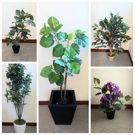 値下げ！まとめて5点セット人工観葉植物フェイクグリーン