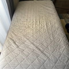 シングルすのこベッド・マットレス・マットレスカバーの画像