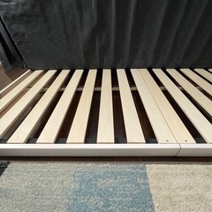 シングルすのこベッド・マットレス・マットレスカバーの画像