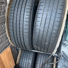 4本　215/60/17タイヤ＋スチールホイール＋ホイールキャップ アレンザ カローラクロスの画像