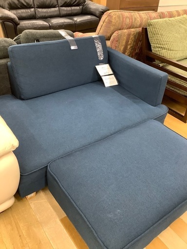 【トレファク ラパーク岸和田店】　2人掛けソファー オットマン付き入荷しました。