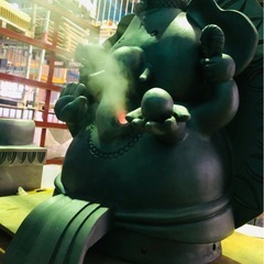 購入決まりました。★最長2月22日迄　最終値下げ★★【特注品】有名職人オーダー品（一点物限定ガネーシャ瓦）オブジェの画像