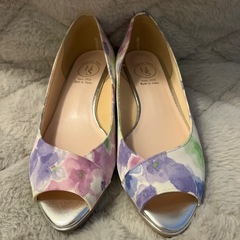 花柄ミュール