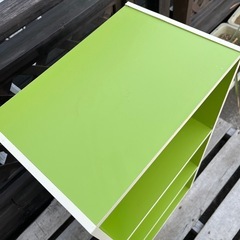 グリーン カラーボックス 収納棚 棚 緑 家具　　の画像