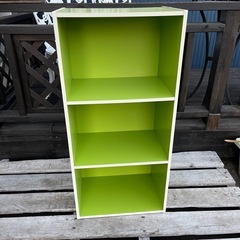 グリーン カラーボックス 収納棚 棚 緑 家具　　