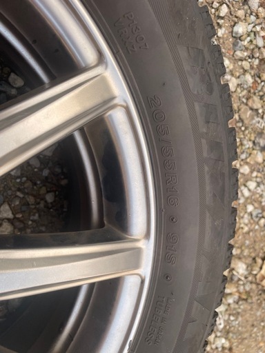 205/55 R16 91Sアルミ付きスタッドレスタイヤ4本　アルミホイール(タイヤ付き)買取