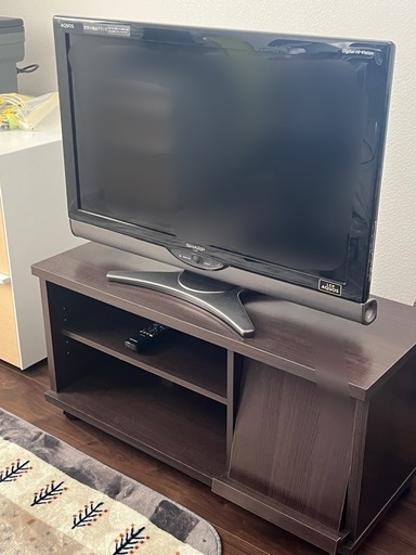 「お取引中」シャープAQUOS32型\u0026テレビ台