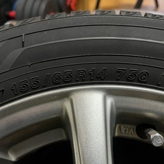 YOKOHAMA-ice GUARD スタッドレス　155/65/R14 ホイール付きの画像