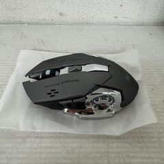 【新品未使用】 ゲーミングマウス ZI YOU LANG X8 メタルグレー ワイヤレス 7色ライト FREE WOLF Y0626の画像
