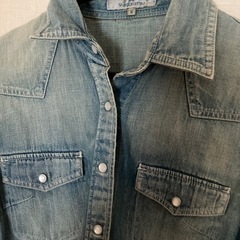 Viaggio Blu  ウォッシャブル加工デニムシャツの画像