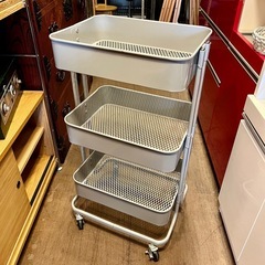 《売約済》【武蔵小山店】ワゴン キャスター付き キャスター付きワ...