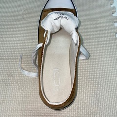 美品　ZIP FIVE　ジップファイブ　スニーカー　靴　ローカット　キャンバス　23.0㎝　ブラウン　茶　中古美品　①の画像