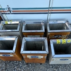 値下げしました！【7個セット】業務用 ゴミ箱 くず入れ ダストボックス リサイクルボックス 屋外 現状の画像