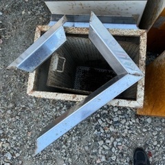 値下げしました！【7個セット】業務用 ゴミ箱 くず入れ ダストボックス リサイクルボックス 屋外 現状の画像