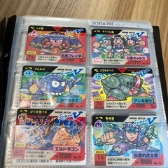 バーコードバトラー 本体とカードファイルカード80枚の画像