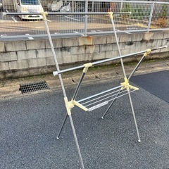 物干し竿　洗濯機　ランドリーラック