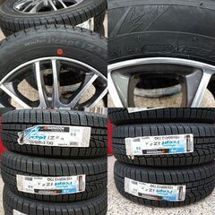 作業可能 新品 155/65R13  ﾊﾝｺｯｸｽﾀｯﾄﾞﾚｽﾀｲﾔ＆中古ｱﾙﾐ4本 ②の画像
