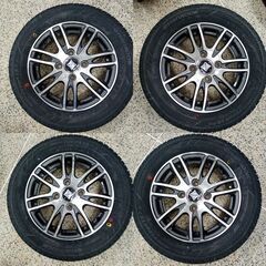 作業可能 新品 155/65R13  ﾊﾝｺｯｸｽﾀｯﾄﾞﾚｽﾀｲﾔ＆中古ｱﾙﾐ4本 ②の画像