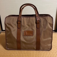LANCEL　ランセル ボストンバッグ　フランス製レザー＆ナイロン