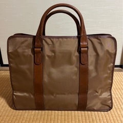LANCEL　ランセル ボストンバッグ　フランス製レザー＆ナイロンの画像