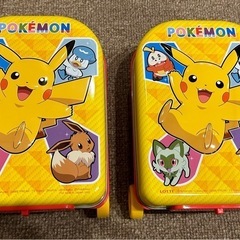 ピカチュウ　ポケモン　ミニキャリーケース　缶　2個セット