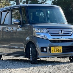 車検長い‼️★コミコミ価格★NBOXカスタム H25 純正ナビ　社外ホイール　バックモニター　TV ETC の画像