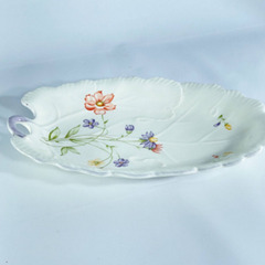 大皿　25センチ　富永陶器 TOMINAGA　木の葉プレート　花...