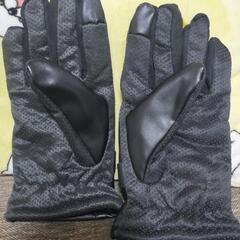 冬用 グローブ 手袋 フェイクレザー サイクリング バイク 防寒 裏起毛の画像