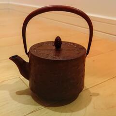 南部鉄器 鉄瓶 急須 桜皮寸筒
