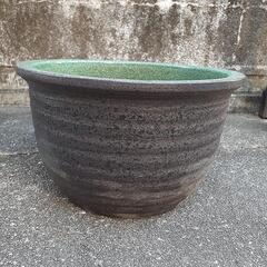 ①すいれんばち　睡蓮鉢　水鉢　メダカ鉢　32㎝の画像
