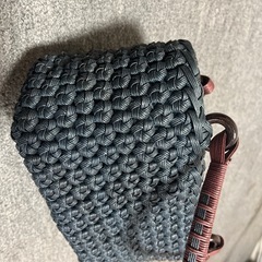 【取引者決定しました】ハンドメイド籠バックの画像