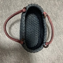 【取引者決定しました】ハンドメイド籠バックの画像