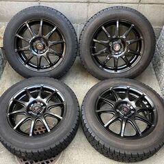 【最終値下げ】185/60R15 スタッドレスタイヤ　ホイール付...