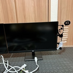 【訳あり特価】PCモニター二台 電源コードセットの画像